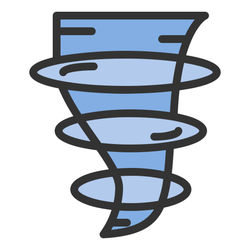 tornado Generic color lineal-color ikona