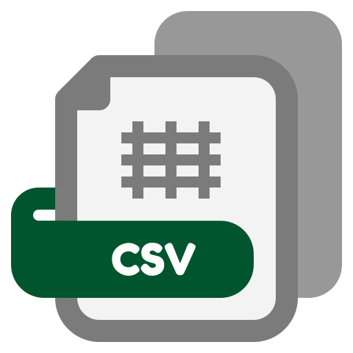 csvファイル Generic color fill icon