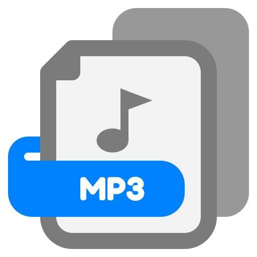 archivo mp3 Generic color fill icono