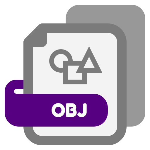 obj 파일 Generic color fill icon
