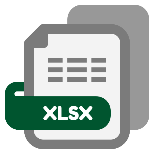 xlsx 파일 Generic color fill icon