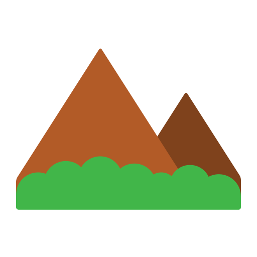 montaña Generic color fill icono