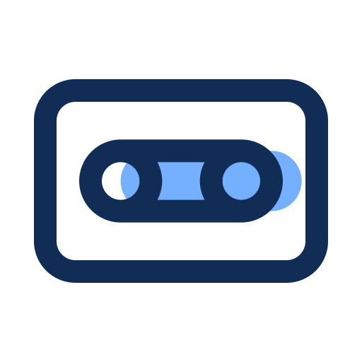 kaseta Generic color lineal-color ikona