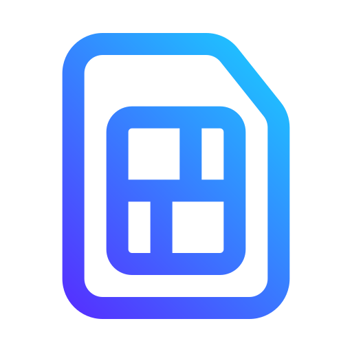 simカード Generic gradient outline icon