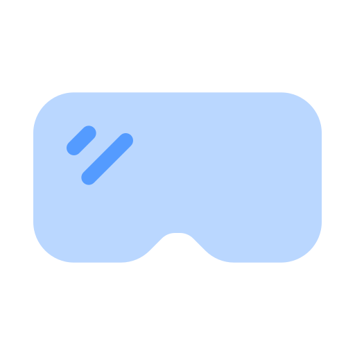 gafas de realidad virtual Generic color fill icono
