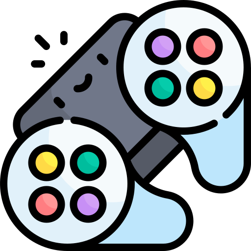 consola de juego Kawaii Lineal color icono