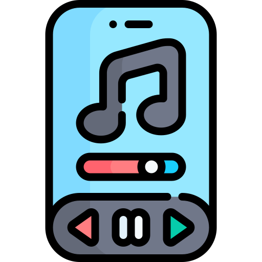 Music player Kawaii Lineal color icon