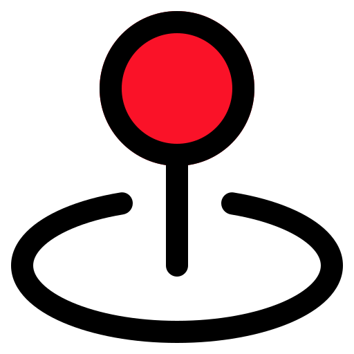 point de la carte Generic color lineal-color Icône
