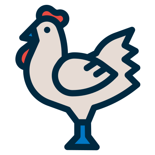 Chicken Generic color outline icon