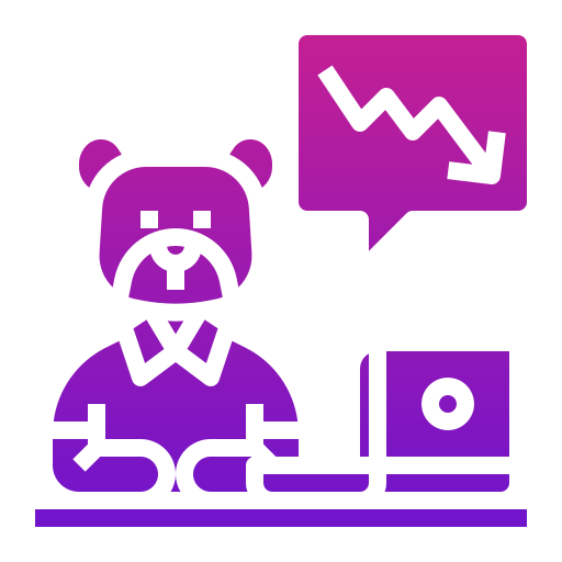Bear market Generic gradient outline icon