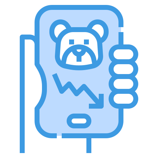 Bear market itim2101 Blue icon