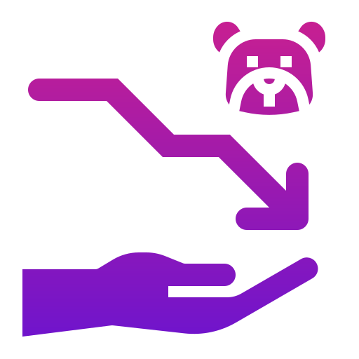 mercato degli orsi Generic gradient outline icona
