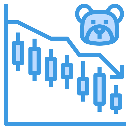 marché baissier itim2101 Blue Icône