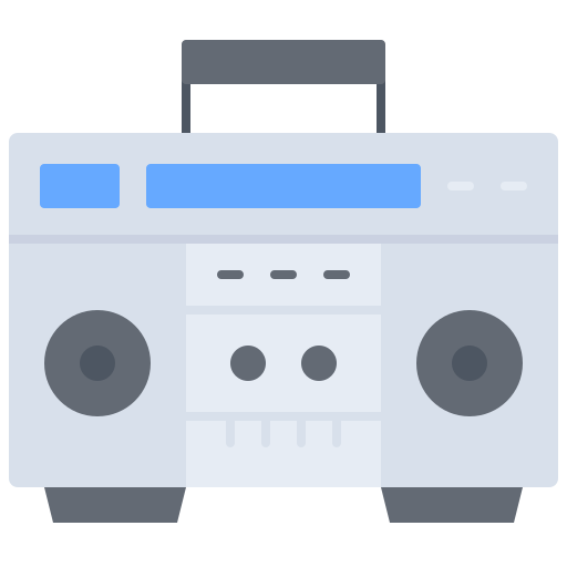 Record player Coloring Flat icon