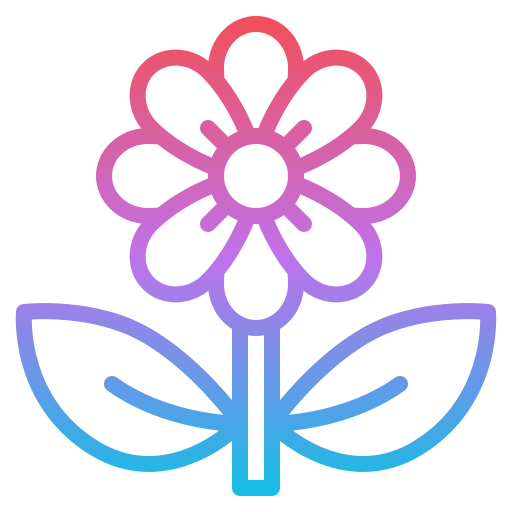 Flower Iconixar Gradient icon