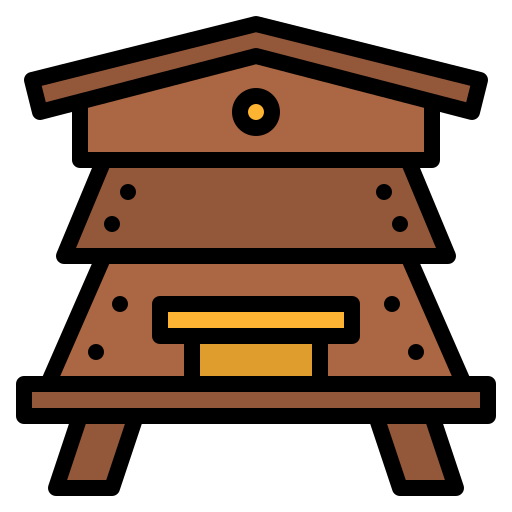 蜂の巣 Iconixar Lineal Color icon