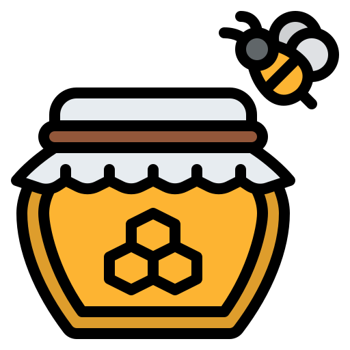 Honey jar Iconixar Lineal Color icon