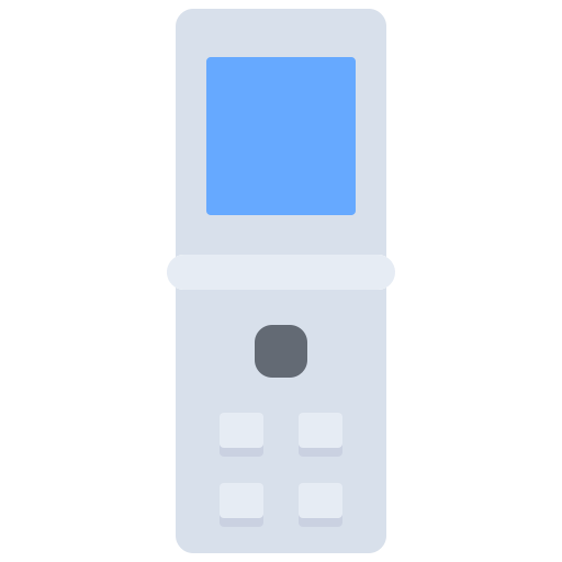 teléfono Coloring Flat icono