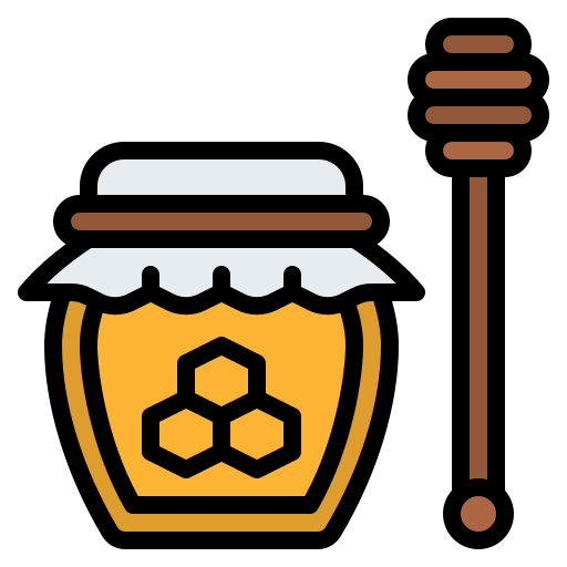 蜂蜜の瓶 Iconixar Lineal Color icon