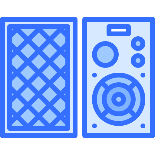 스피커 Coloring Blue icon