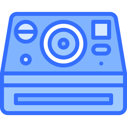カメラ Coloring Blue icon