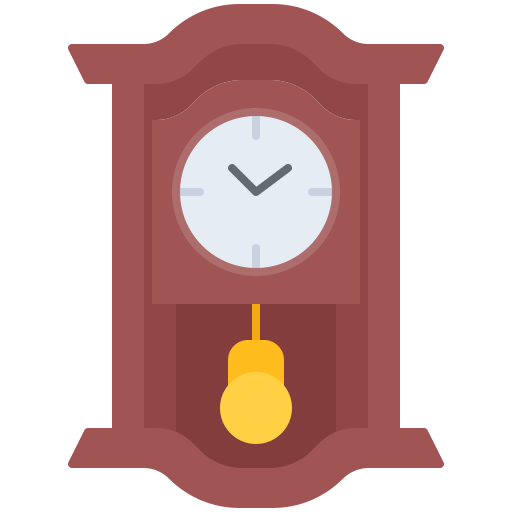 reloj Coloring Flat icono