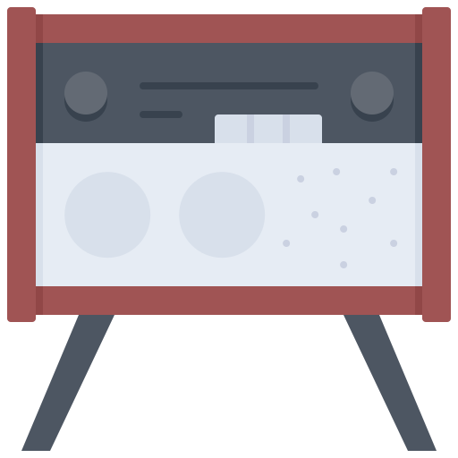radio Coloring Flat icono