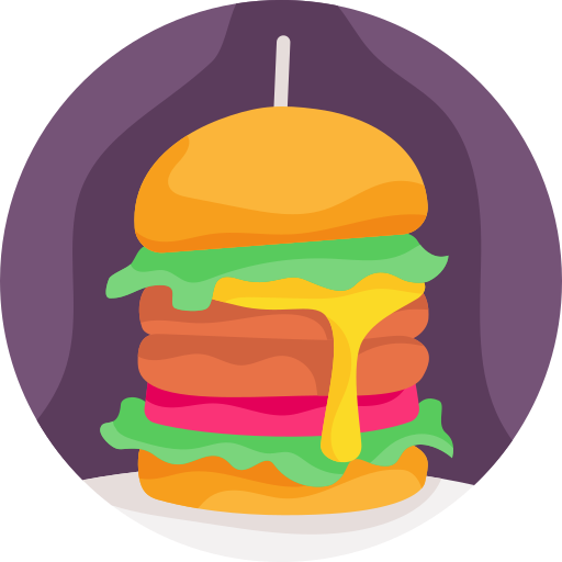 burger bqlqn Flat icon