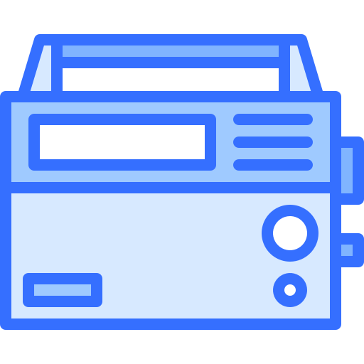 radio Coloring Blue icoon