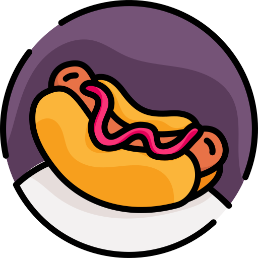 Hot dog bqlqn Lineal Color icon