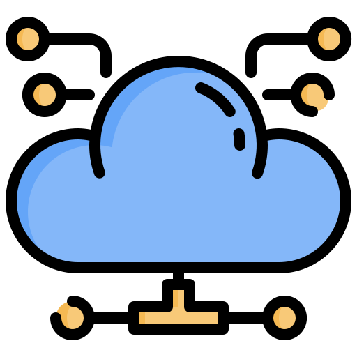 chmura obliczeniowa Generic color outline ikona