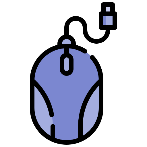 clicker del ratón Generic color outline icono