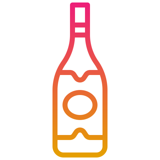 butelka wina Generic gradient outline ikona