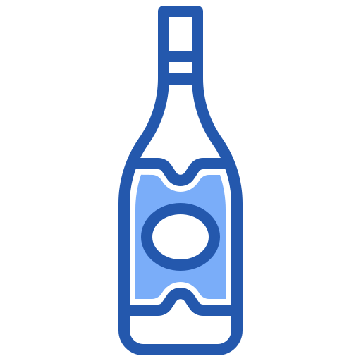 Wine bottle Generic color lineal-color icon