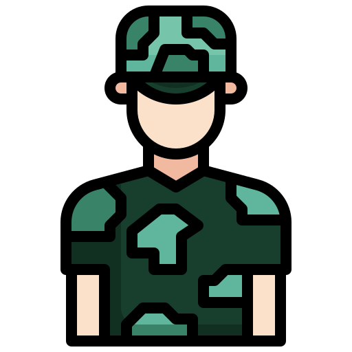 soldado Generic color outline Ícone