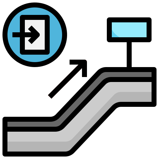 エスカレーター Generic color outline icon