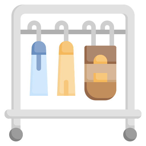 Clothes rack Generic color fill icon