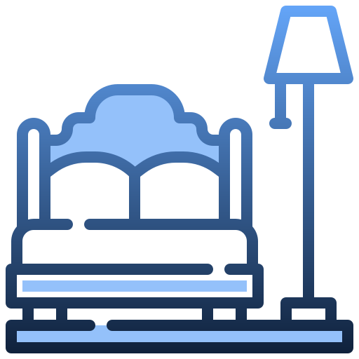 slaapkamer Generic gradient outline icoon