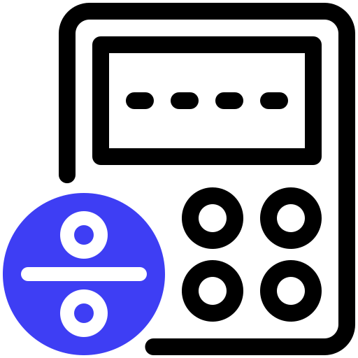berekenen Generic color lineal-color icoon