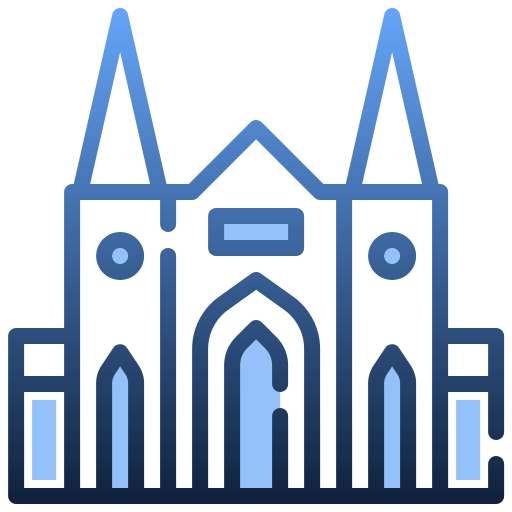 iglesia Generic gradient outline icono