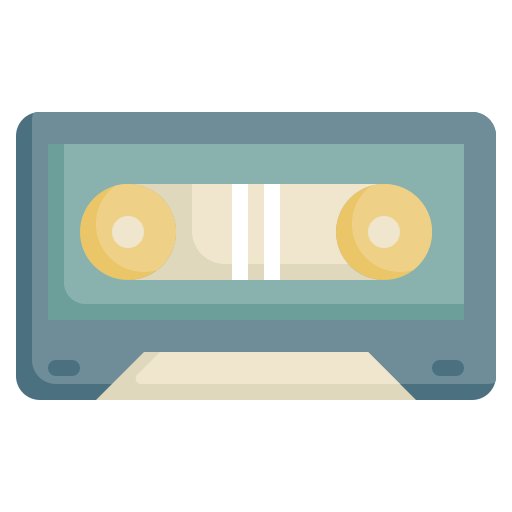 lettore di cassette Generic color fill icona