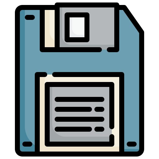 floppy disk Generic color outline icoon