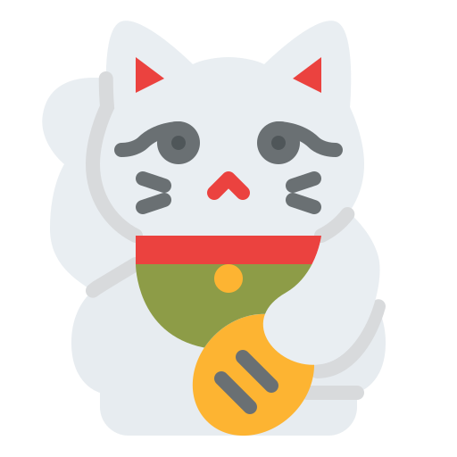 招き猫 Iconixar Flat icon