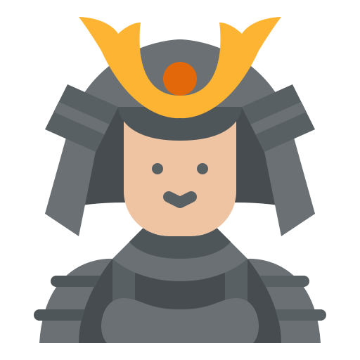 samurai Iconixar Flat icono