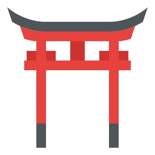 Torii gate Iconixar Flat icon
