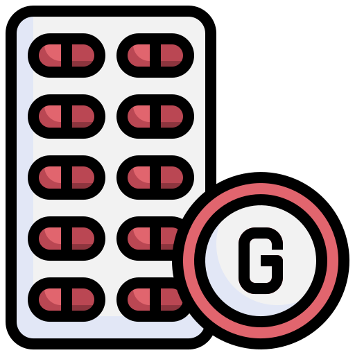 pigułki Generic color outline ikona