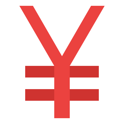 yen japonés Iconixar Flat icono