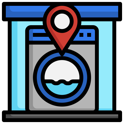 Laundry shop Generic color outline icon