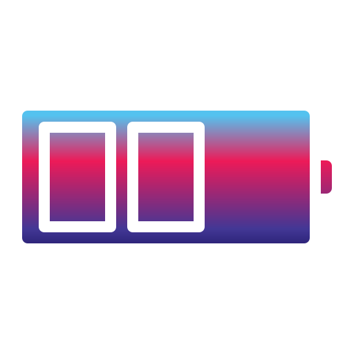 Battery level Generic gradient outline icon