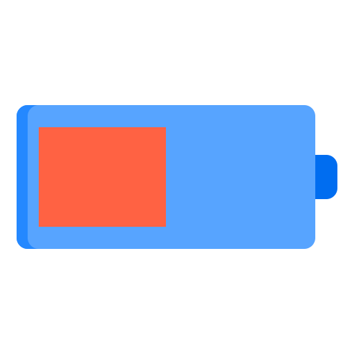batterie level srip Flat icon